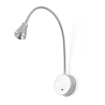 FARO 41028 - LED Flexibilní lampička BEL LED/3W/230V matný chrom