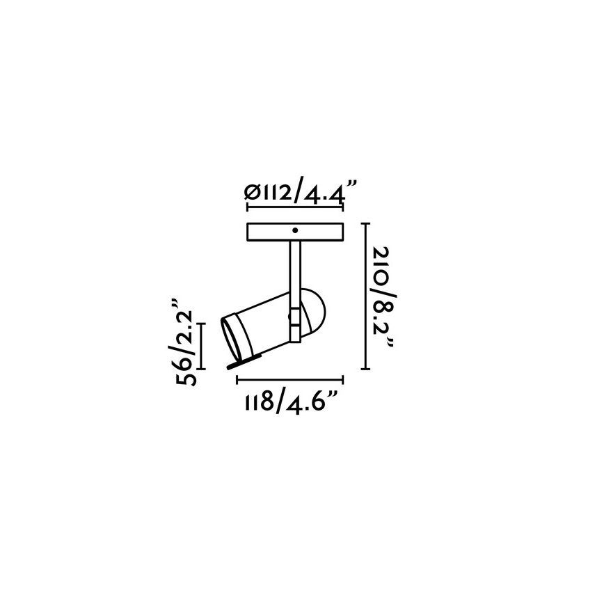 Faro 43530 - Bodové svítidlo ORLEANS 1xGU10/8W/230V černá