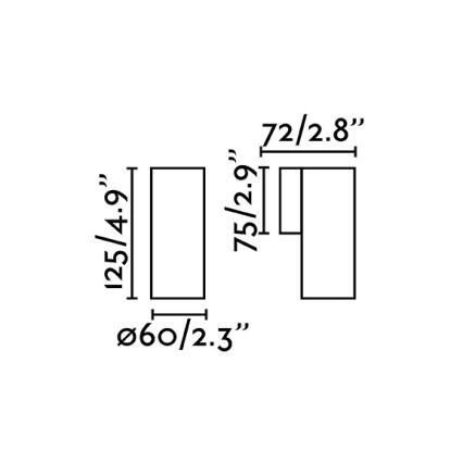 Faro 43749 - Nástěnné svítidlo STAN 1xGU10/8W/230V černá
