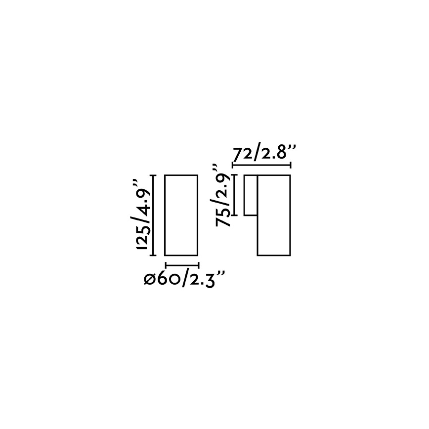 Faro 43749 - Nástěnné svítidlo STAN 1xGU10/8W/230V černá