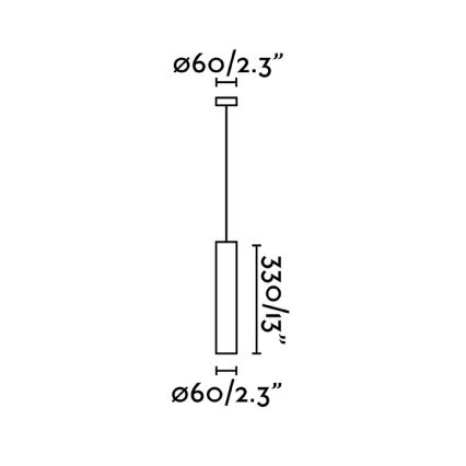 FARO 43755 - Lustr na lanku STAN 1xGU10/8W/230V