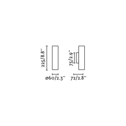 FARO 43766 - Nástěnné svítidlo STAN 2xGU10/8W/230V hnědá