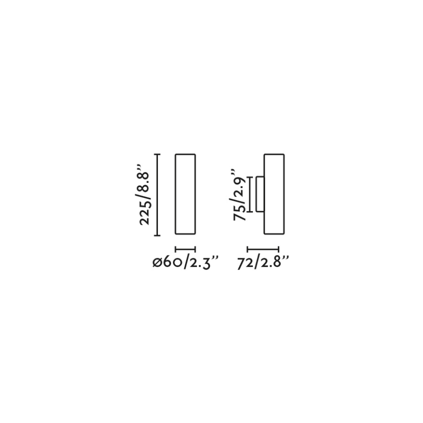 FARO 43766 - Nástěnné svítidlo STAN 2xGU10/8W/230V hnědá