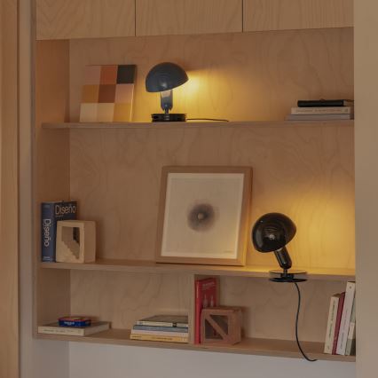 FARO 56102 - Stolní lampa s klipem 2v1 BELA 1xE27/15W/230V modrá