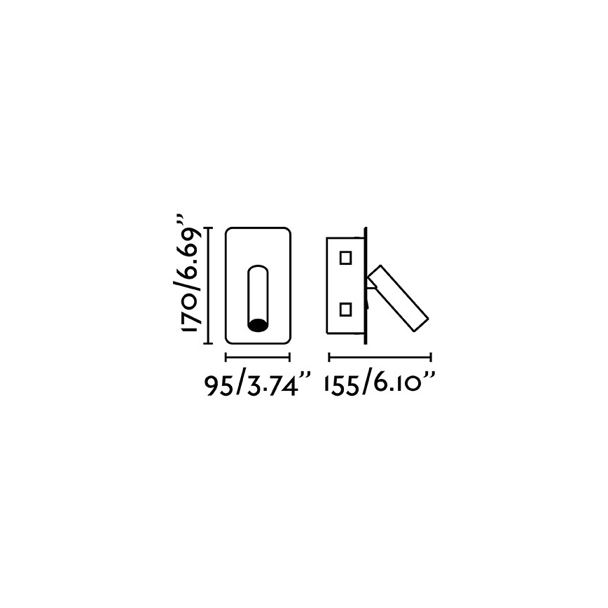 FARO 62114 - LED Nástěnné bodové svítidlo SUAU LED/3W/230V zlatá