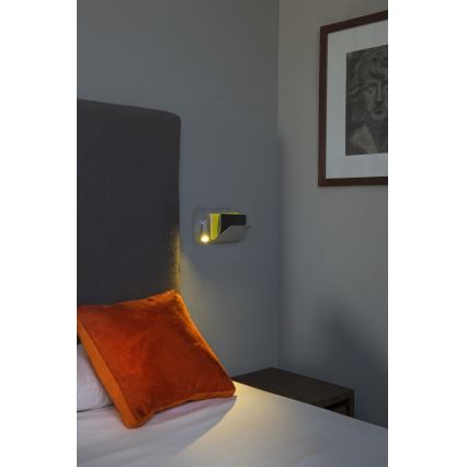 FARO 62122 - LED Nástěnné bodové svítidlo SUAU LED/3W/230V USB bílá