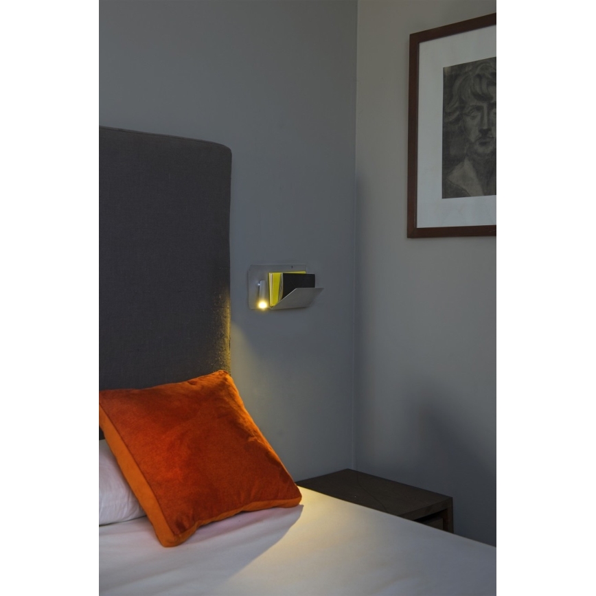 FARO 62122 - LED Nástěnné bodové svítidlo SUAU LED/3W/230V USB bílá