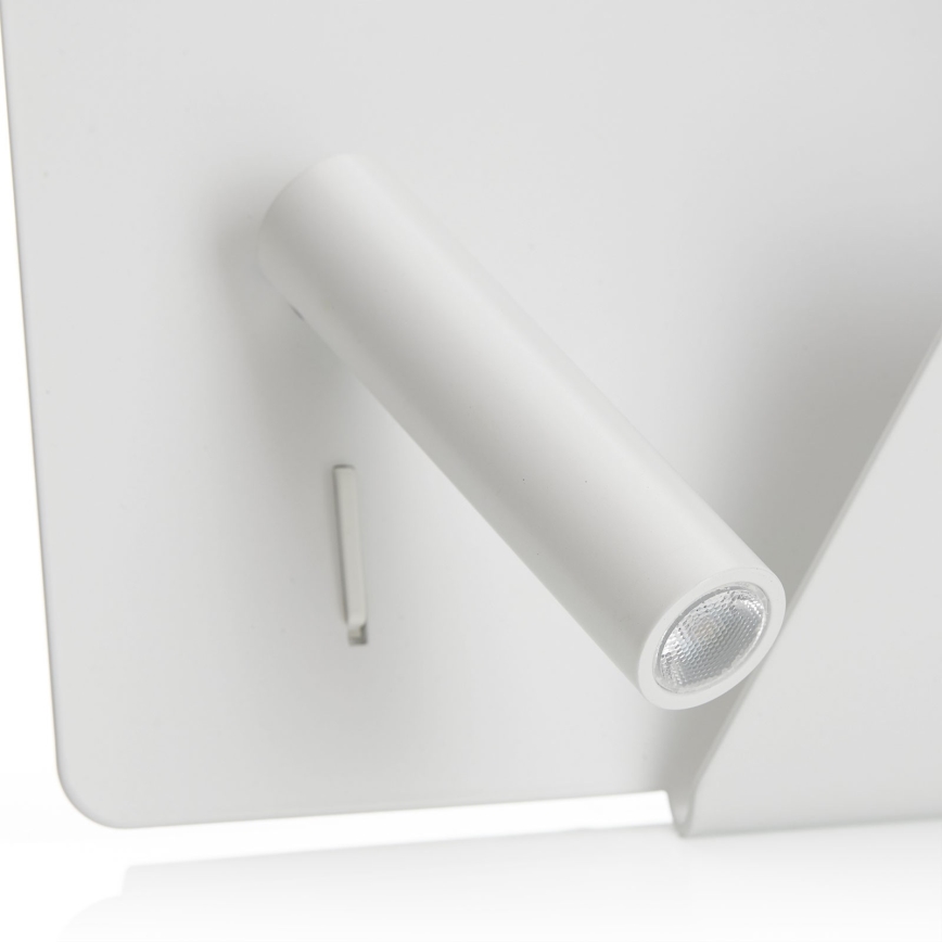 FARO 62122 - LED Nástěnné bodové svítidlo SUAU LED/3W/230V USB bílá