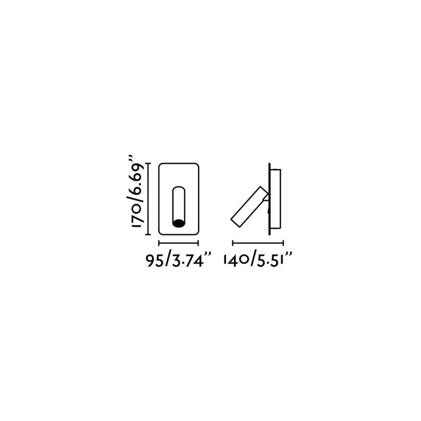 FARO 62128 - LED Nástěnné bodové svítidlo SUAU LED/3W/230V