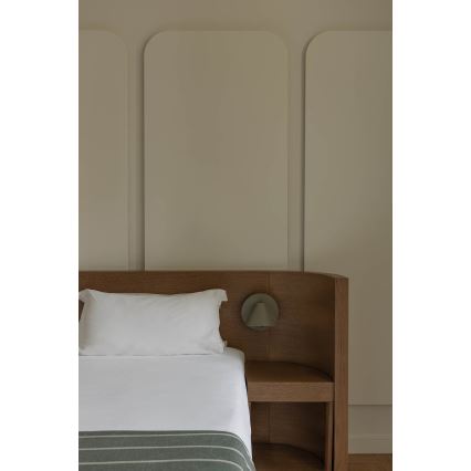 FARO 62356 - Nástěnné bodové svítidlo NOON 1xE27/15W/230V khaki