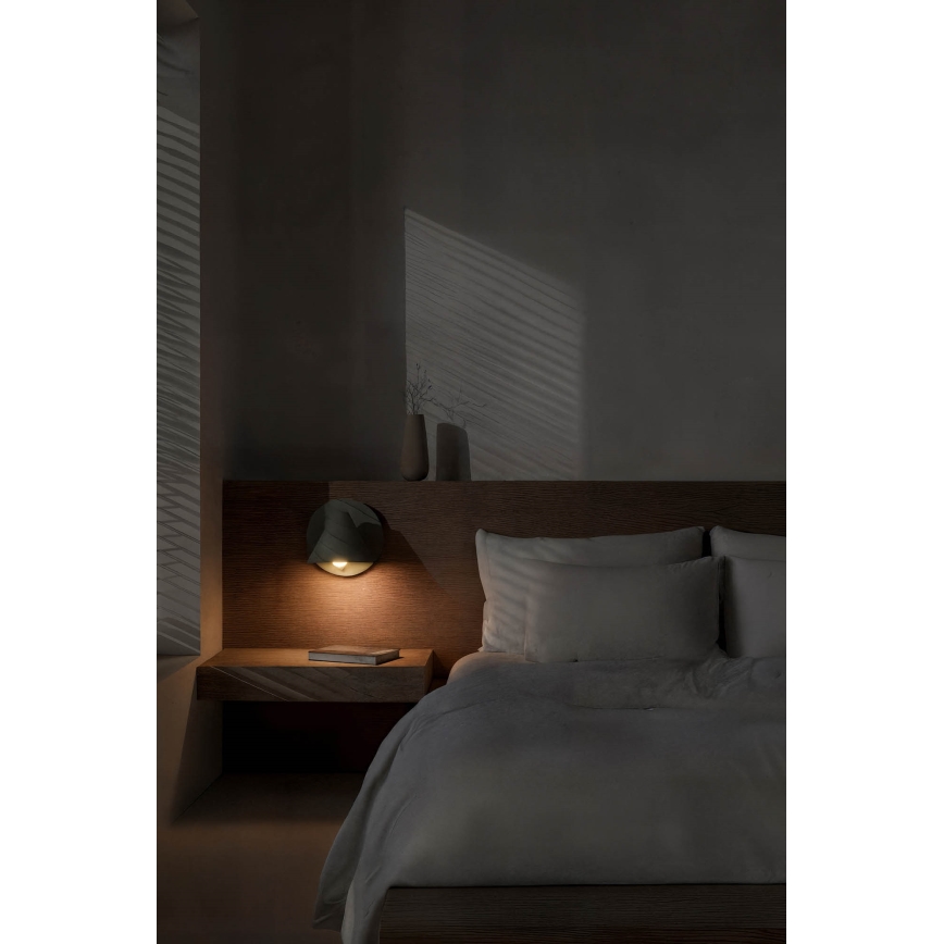 FARO 62356 - Nástěnné bodové svítidlo NOON 1xE27/15W/230V khaki