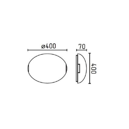 FARO 63057 - Stropní svítidlo DINO 2xE27/60W/230V