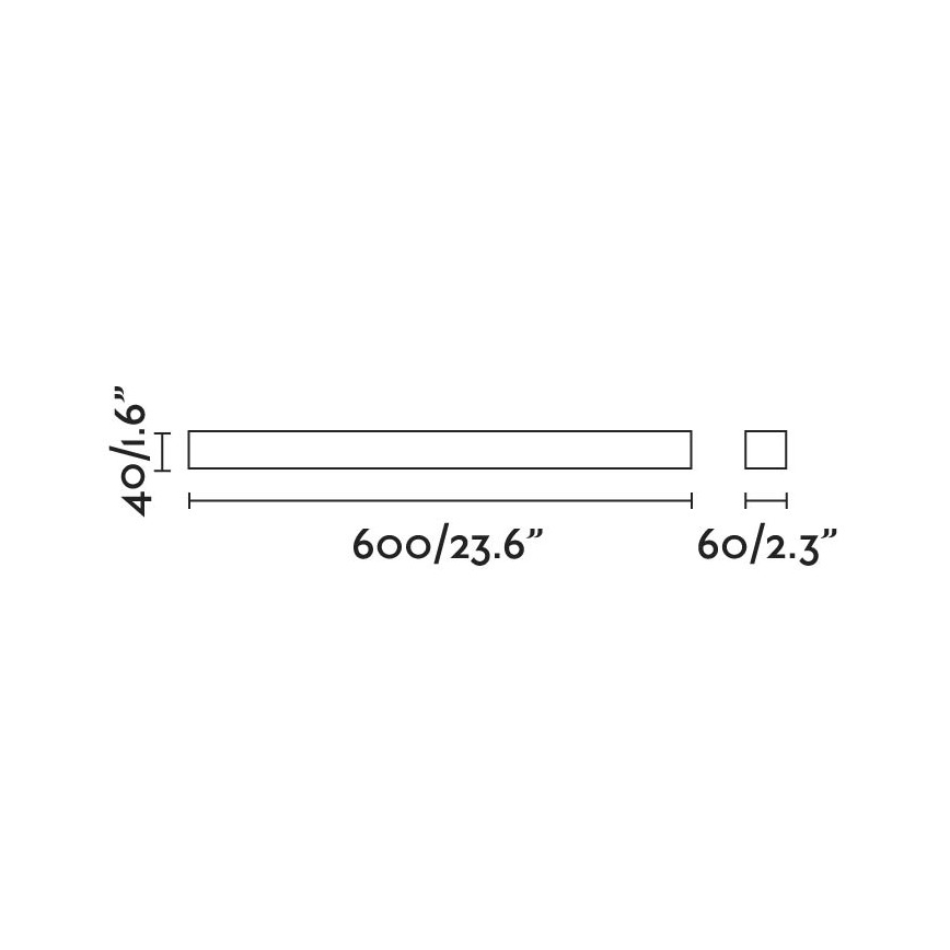 FARO 63316 - LED Koupelnové osvětlení zrcadla NILO-1 LED/12W/230V IP44 černá