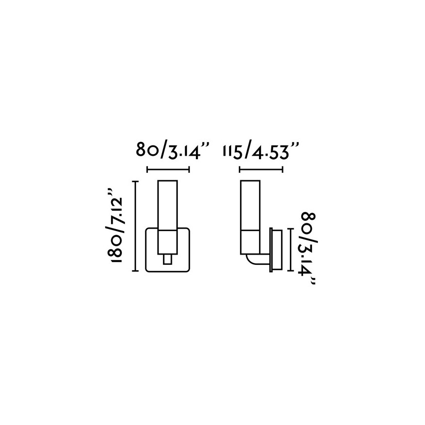 FARO 63320 - Venkovní nástěnné svítidlo LAOS 1xE14/40W/230V IP44