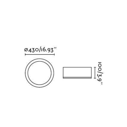 FARO 63399 - Stropní svítidlo KAO LED/35W/230V