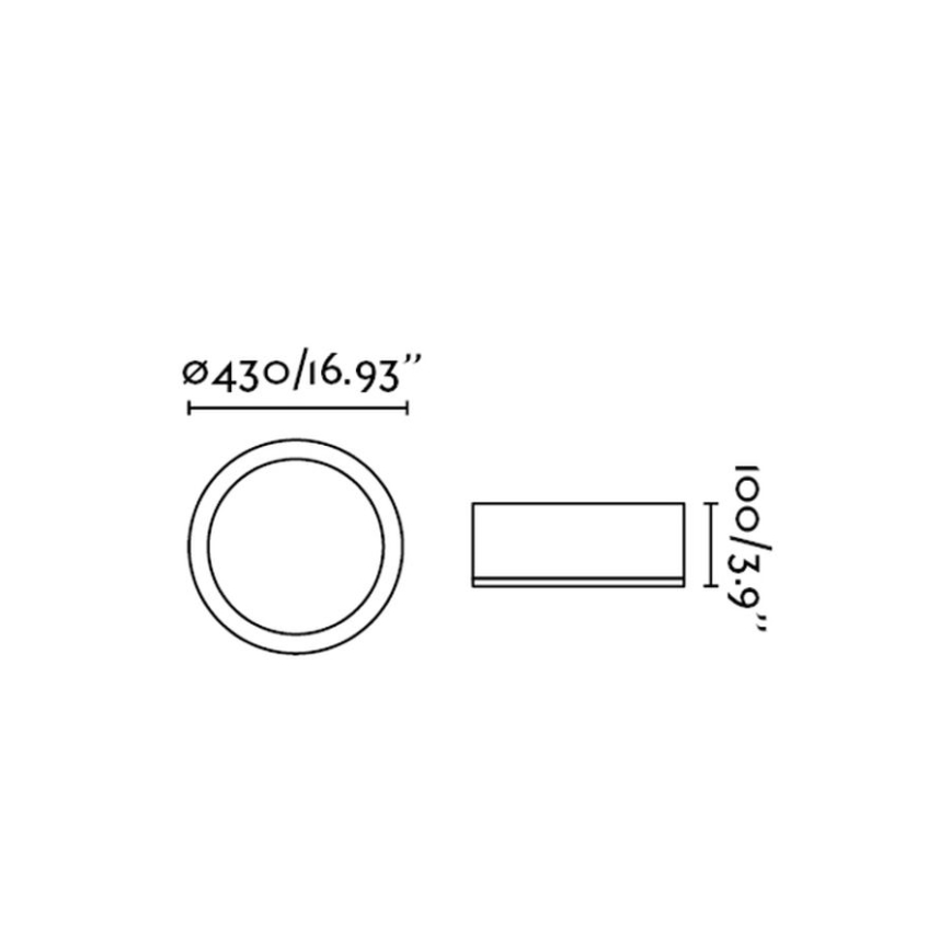 FARO 63399 - Stropní svítidlo KAO LED/35W/230V