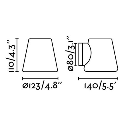 FARO 63510 - Koupelnové nástěnné svítidlo BIANCA 1xG9/6W/230V IP44