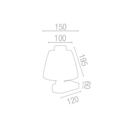 FARO 66861 - Nástěnné svítidlo BENIN 1xE14/40W/230V