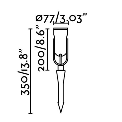 FARO 70037 - LED Venkovní svítidlo SLOT-35 LED/14W/230V IP65 3000K