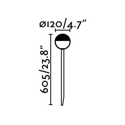 FARO 70245 - LED Venkovní lampa PICCOLA LED/8W/230V IP65