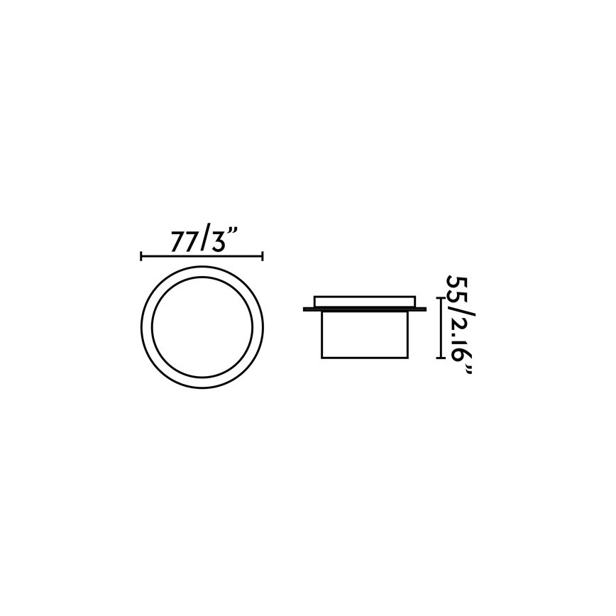FARO 70265 - LED Koupelnové podhledové svítidlo GALO LED/3W/230V IP54