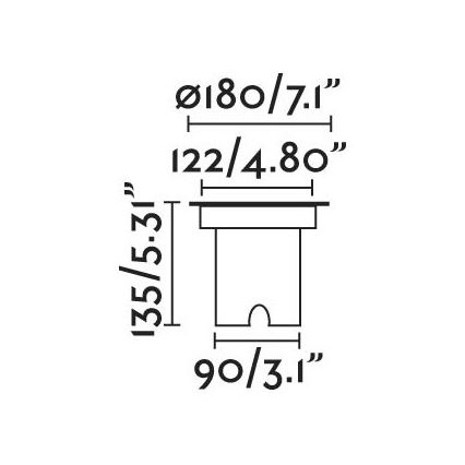 FARO 70309 - LED Venkovní nájezdové svítidlo GEISER LED/12,5W/230V IK08 IP67