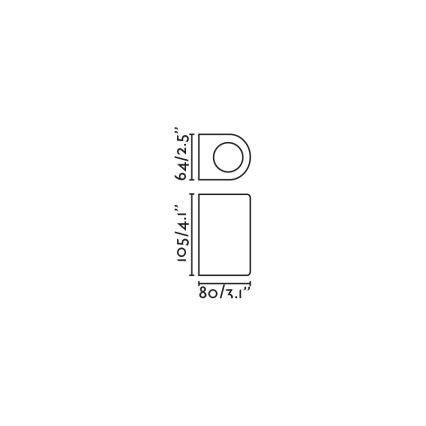 FARO 70323 - Venkovní nástěnné svítidlo ESTELA 1xGU10/5W/230V IP65 bílá
