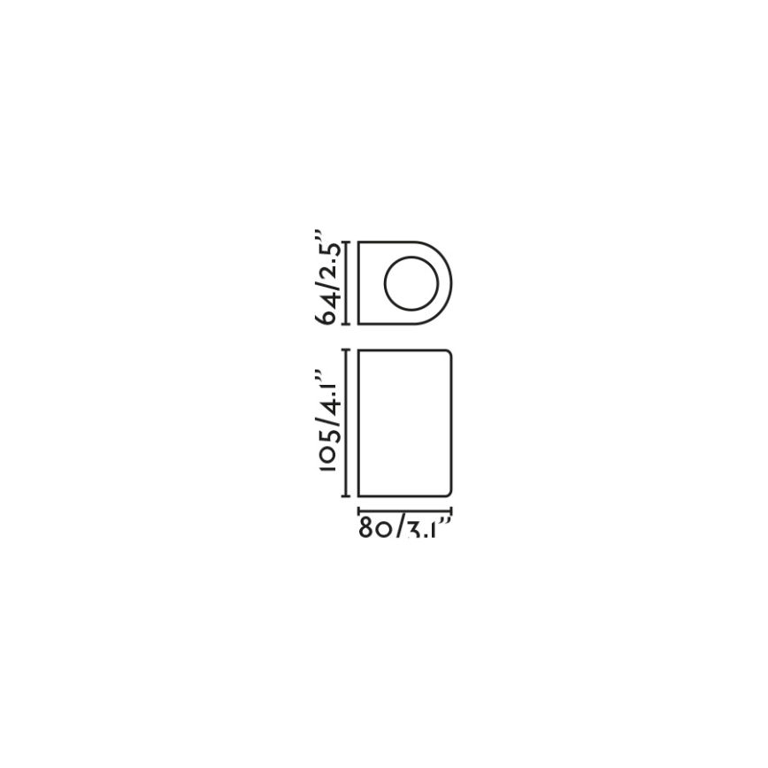 FARO 70323 - Venkovní nástěnné svítidlo ESTELA 1xGU10/5W/230V IP65 bílá