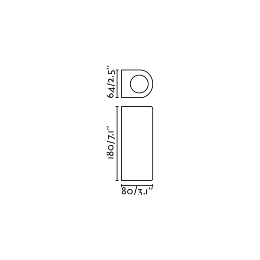 FARO 70327 - Venkovní nástěnné svítidlo ESTELA 2xGU10/5W/230V IP65 černá
