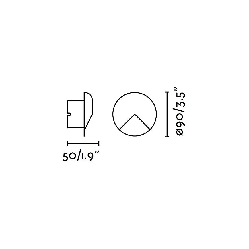FARO 70397 - LED Venkovní nástěnné svítidlo UVE LED/2W/230V IP44