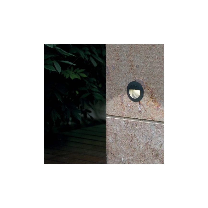 FARO 70403 - LED Venkovní nástěnné svítidlo MINI RACING LED/1,2W/230V IP44
