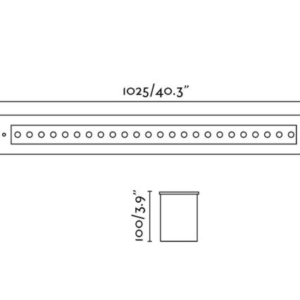 FARO 70448 - LED Venkovní zápustné svítidlo GRAVA LED/42W/24V IP67