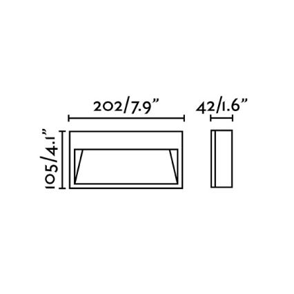 FARO 70501 - LED Venkovní nástěnné svitidlo PATH LED/9W/230V IP44