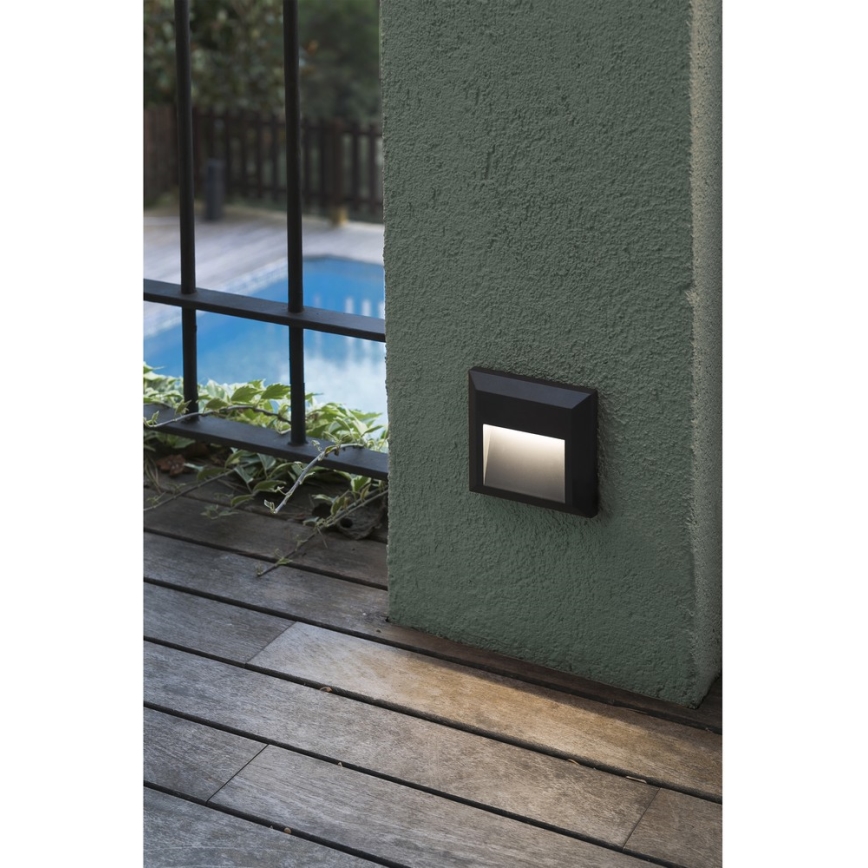 FARO 70655 - LED Venkovní nástěnné svítidlo GRANT-C LED/1W/230V IP65