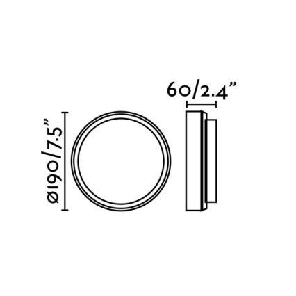 FARO 70666 - LED Venkovní nástěnné svítidlo TOM LED/7W/230V IP65