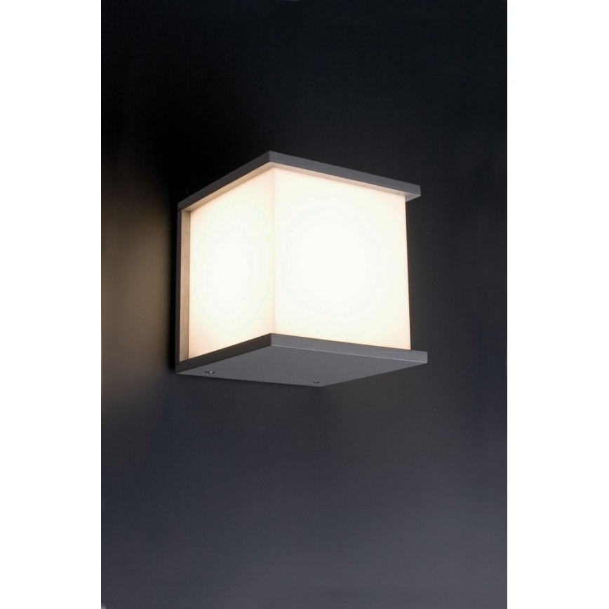 FARO 70689 - Venkovní nástěnné svítidlo KUBICK 1xE27/60W/100-240V IP44