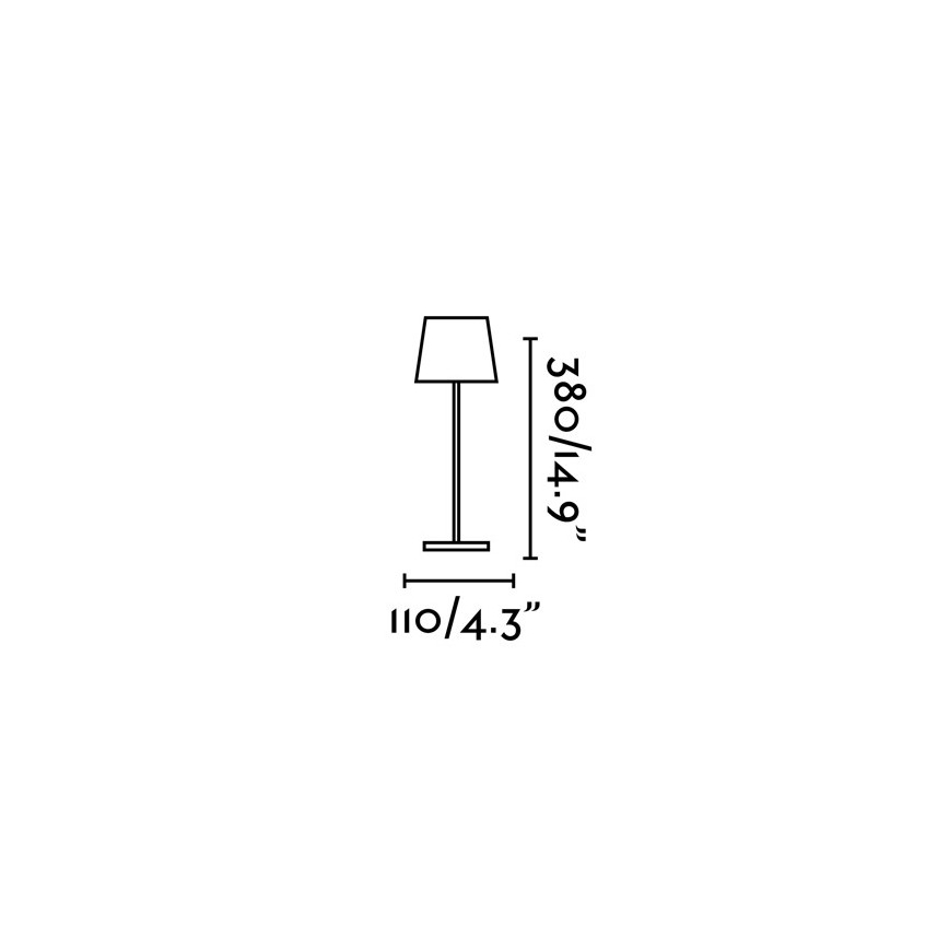 FARO 70777 - LED Venkovní dotyková stolní lampa TOC LED/2,2W/230V IP54