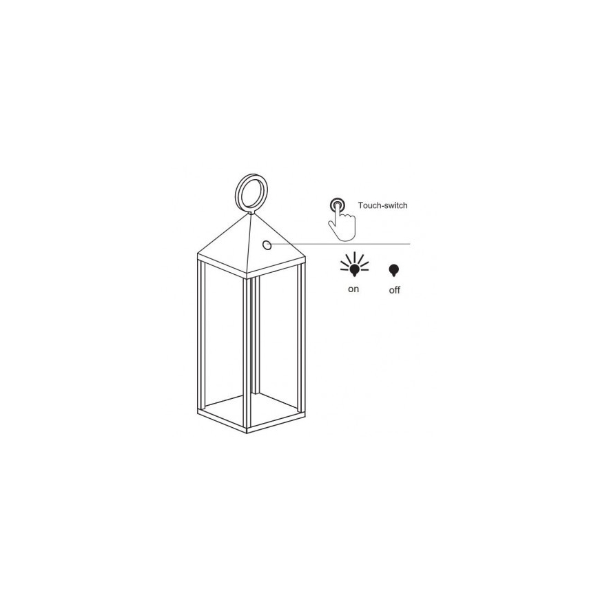 FARO 70784 - LED Venkovní lampa ARGUS LED/2W/3,7V IP54