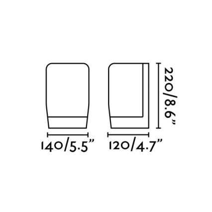 FARO 70829 - LED Venkovní nástěnné svítidlo POL LED/8W/230V IP54