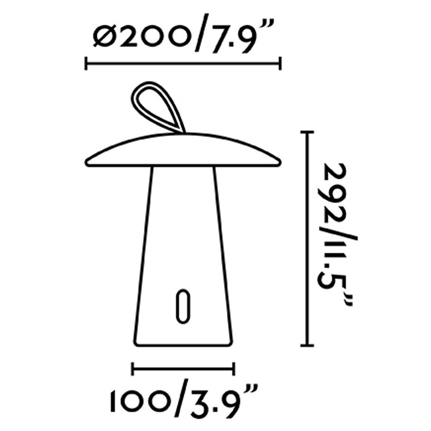 FARO 70914 - LED Venkovní lampička TASK LED/2W/3,7V IP54