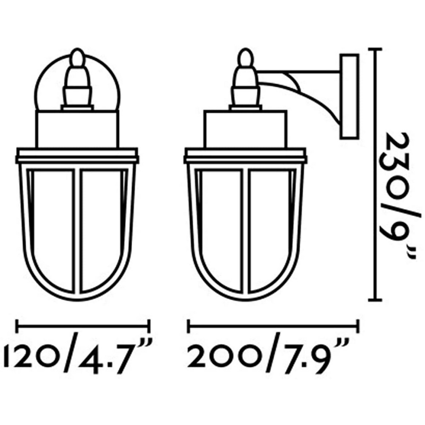 FARO 70992 - Venkovní nástěnné svítidlo NAHIR 1xE27/60W/230V IP44