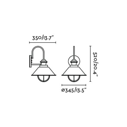 FARO 71129 - Venkovní nástěnné svítidlo NAUTICA 1xE27/11W/230V