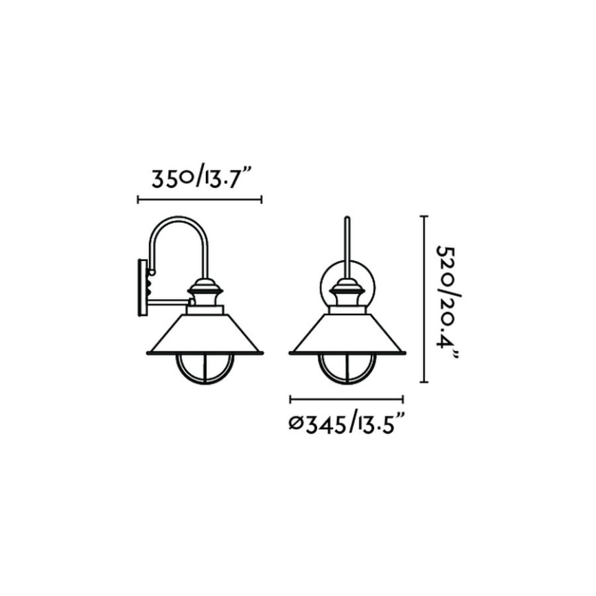 FARO 71129 - Venkovní nástěnné svítidlo NAUTICA 1xE27/11W/230V