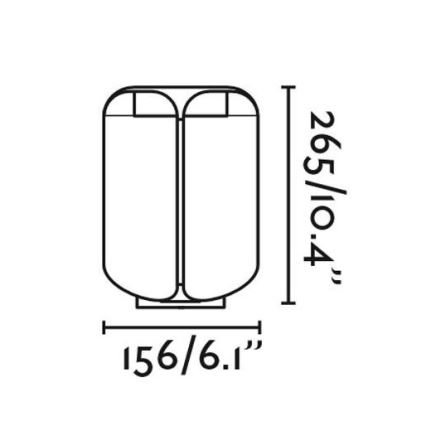 FARO 71213 - LED Venkovní lampa BU-OH LED/12W/230V IP65