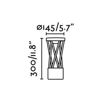 FARO 71286 - LED Venkovní lampa TWIST LED/10W/230V IP65