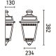 FARO 71424 - Venkovní nástěnné svítidlo ARGOT 1xE27/100W/230V IP44