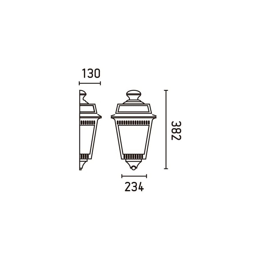 FARO 71424 - Venkovní nástěnné svítidlo ARGOT 1xE27/100W/230V IP44