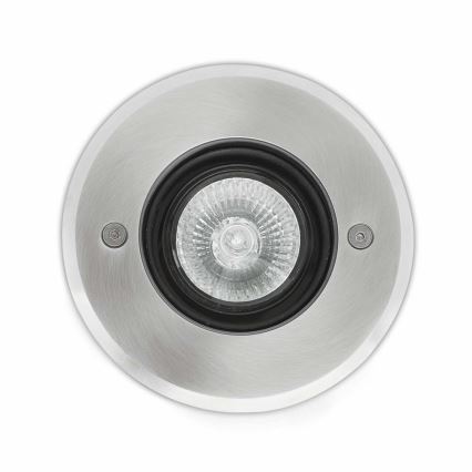 FARO 71489N - Venkovní nájezdové svítidlo TECNO-6  1xGU10/50W/230V IK08 IP67