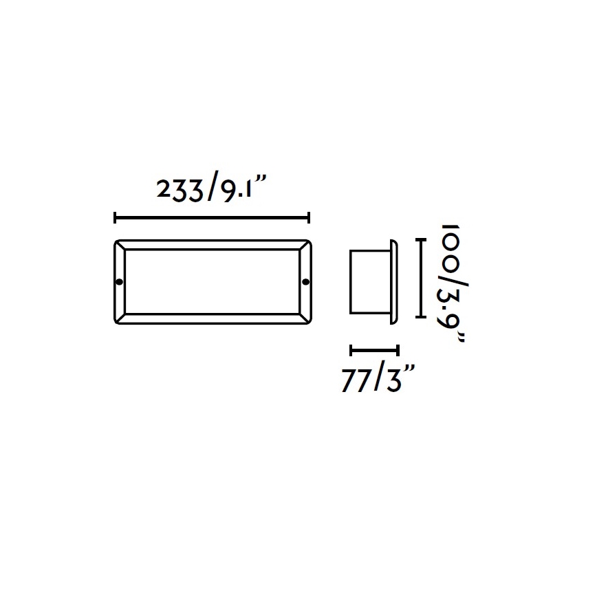 FARO 71490 - Venkovní zápustné svítidlo LISO 1xE27/40W/230V IP44