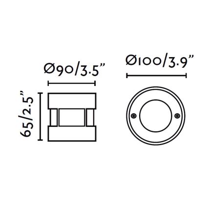 FARO 71498 - LED Venkovní nájezdové svítidlo LED/3W/100-240V IP67